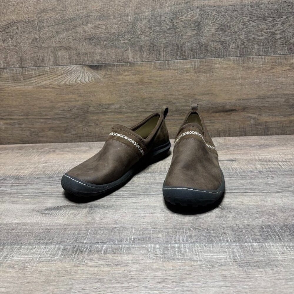 JBU by Jambu Becca Brown Leather Moccasin Style Loafers Women's Size 8